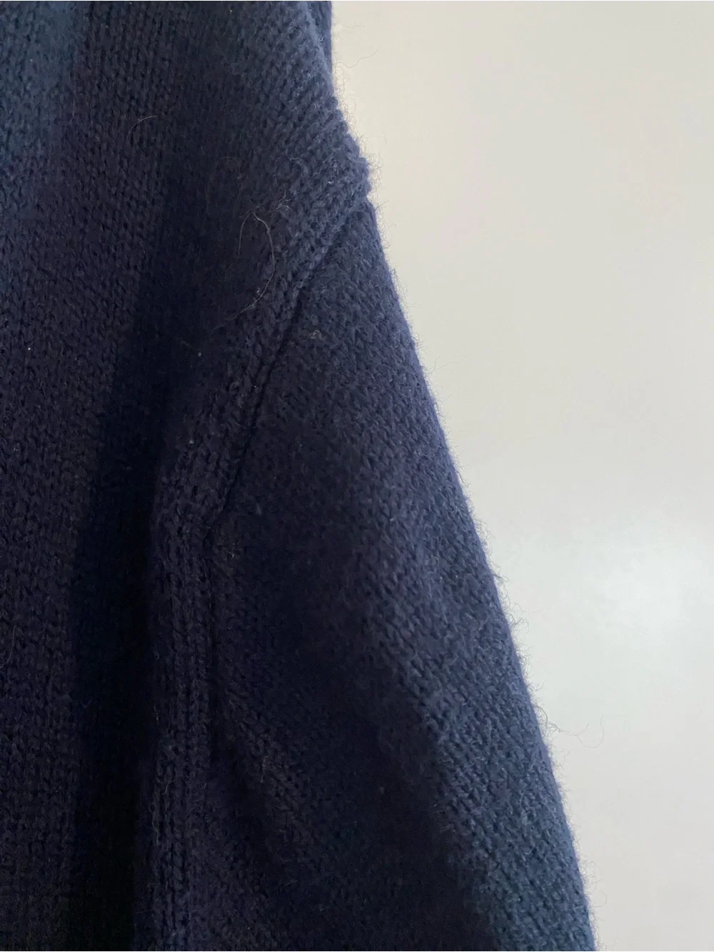 J. Crew Navy Zip-Front Mock Neck Sweater